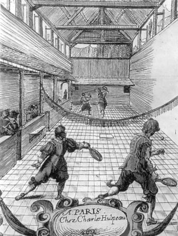 17세기의 쥬 드 폼(Jeu de paume) 경기 그림