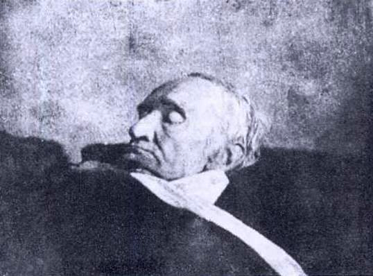 가우스의 임종 모습 (1855년)