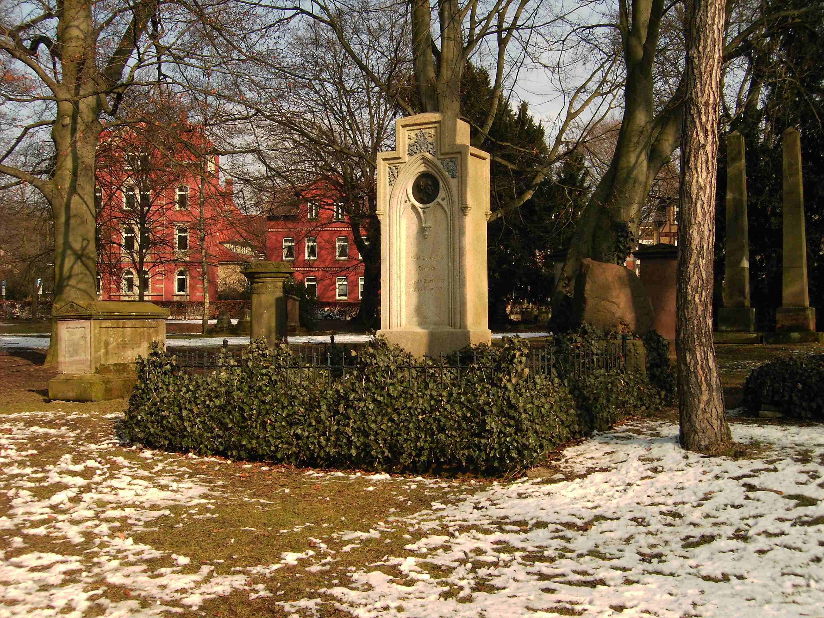 Mausoleum of Gauss at the Albani Cemetery in Göttingen