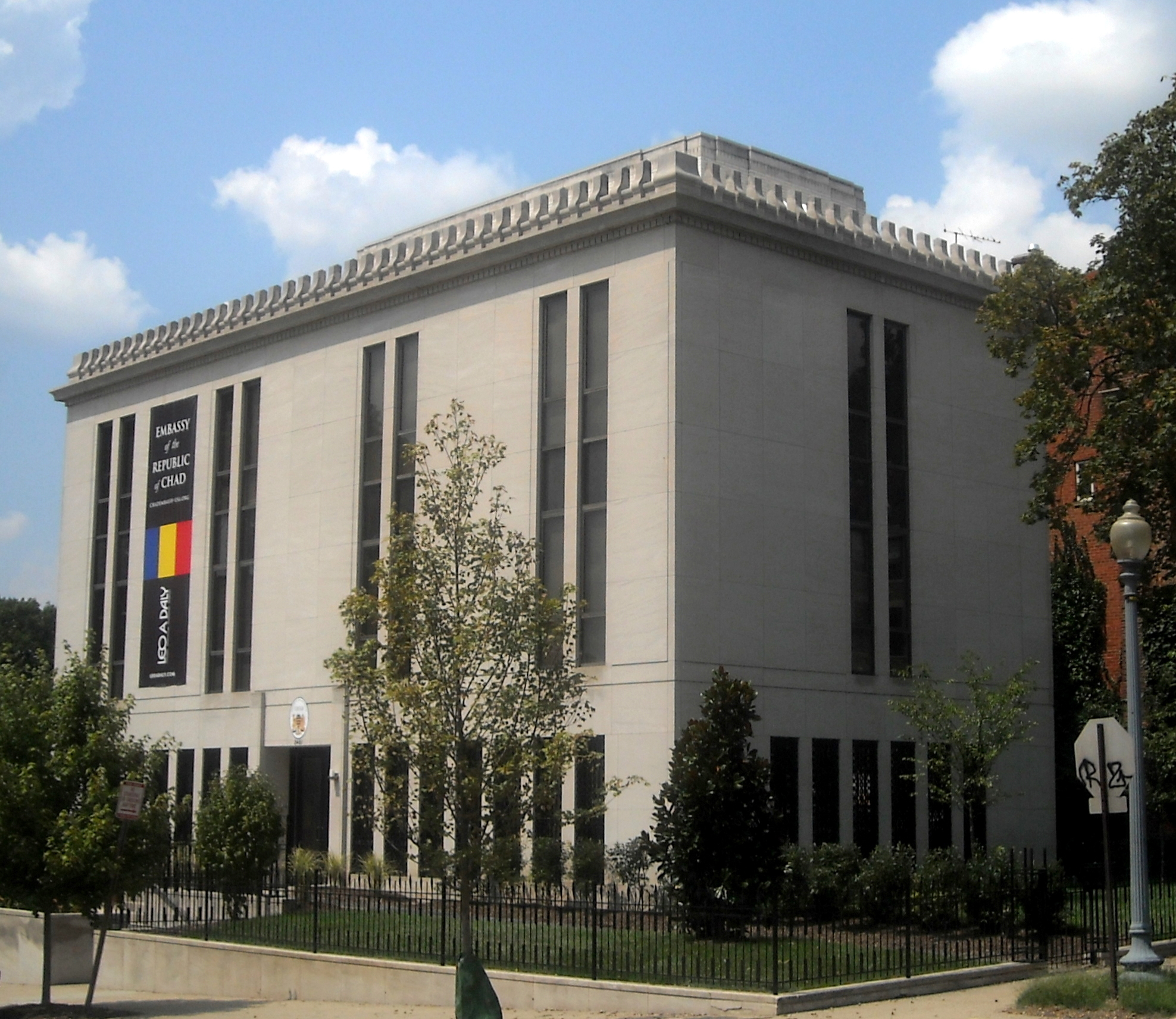 Embassy of Chad in Washington, D.C.. Chad maintains diplomatic relations with numerous countries, including the United States.