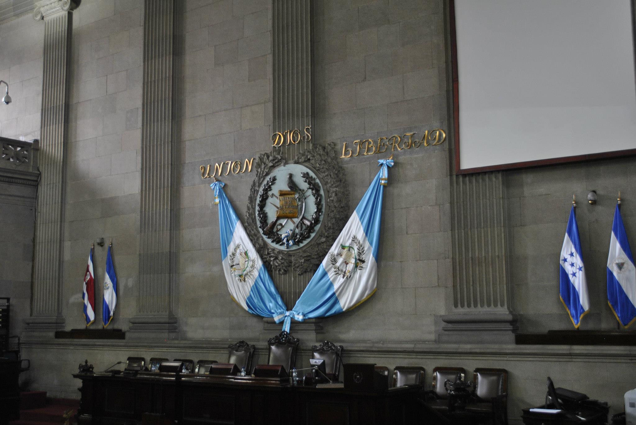 The interior of the Congress.