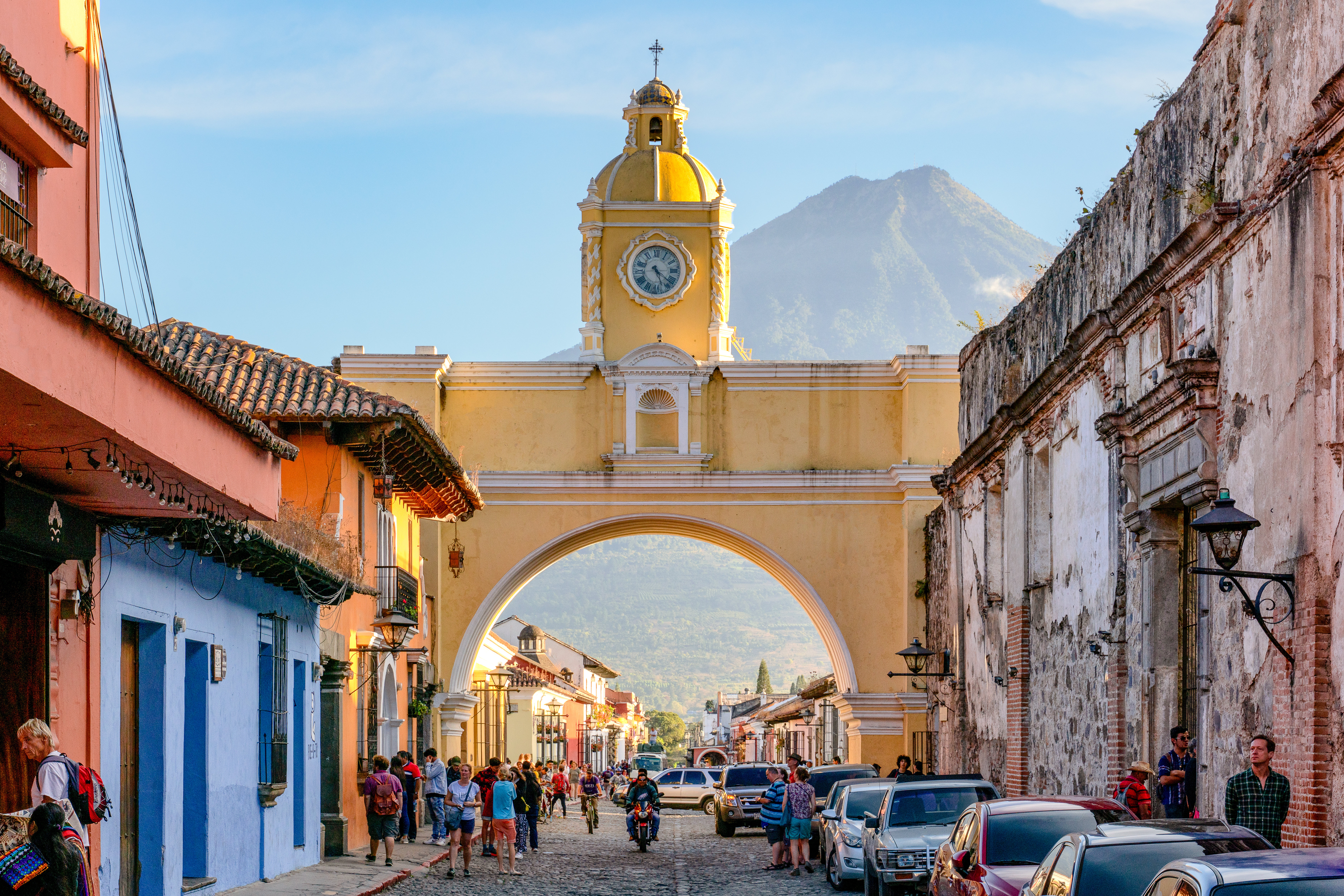 The colonial city of Antigua Guatemala, a UNESCO World Heritage Site.
