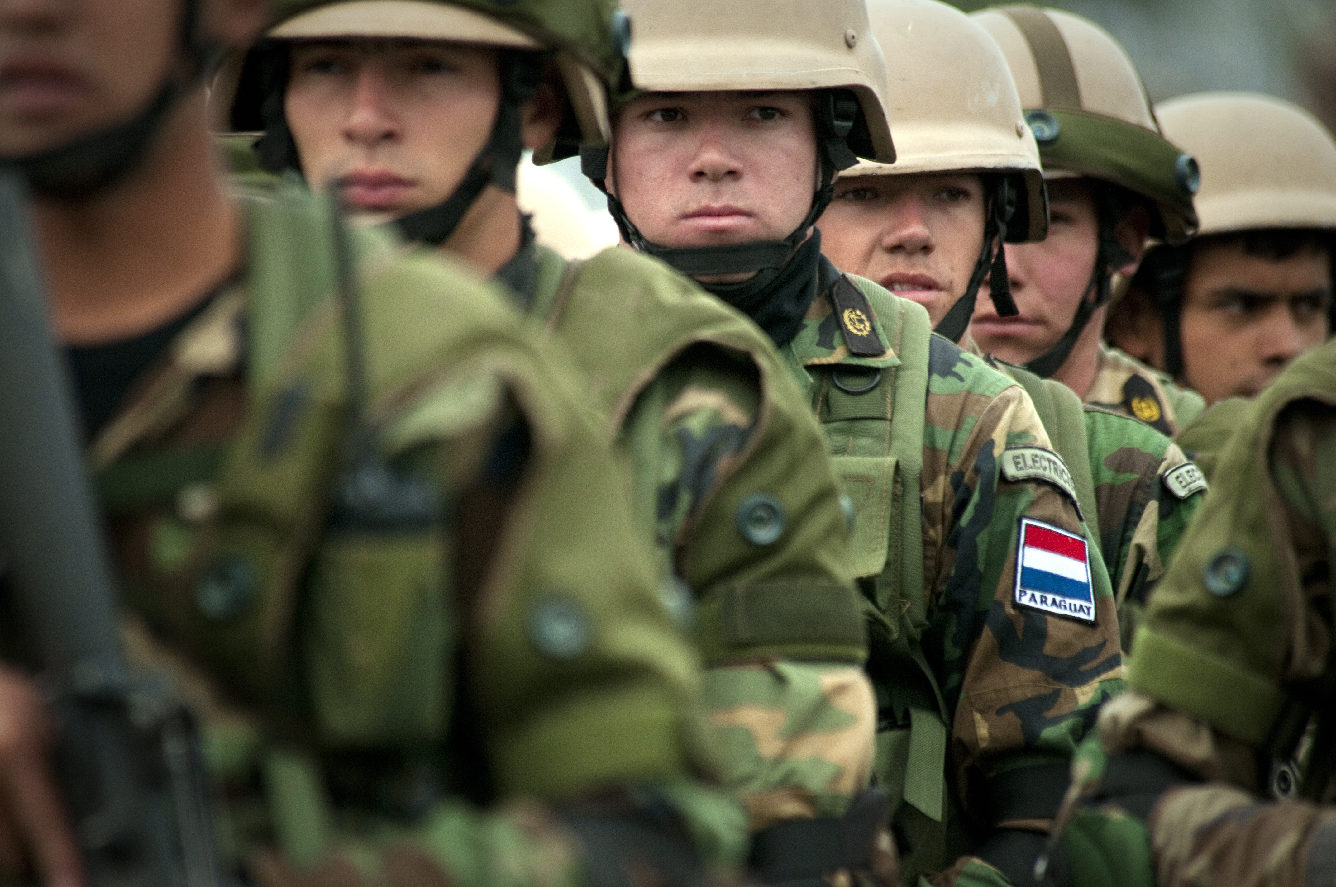 Paraguayan marines at Ancon Marine Base