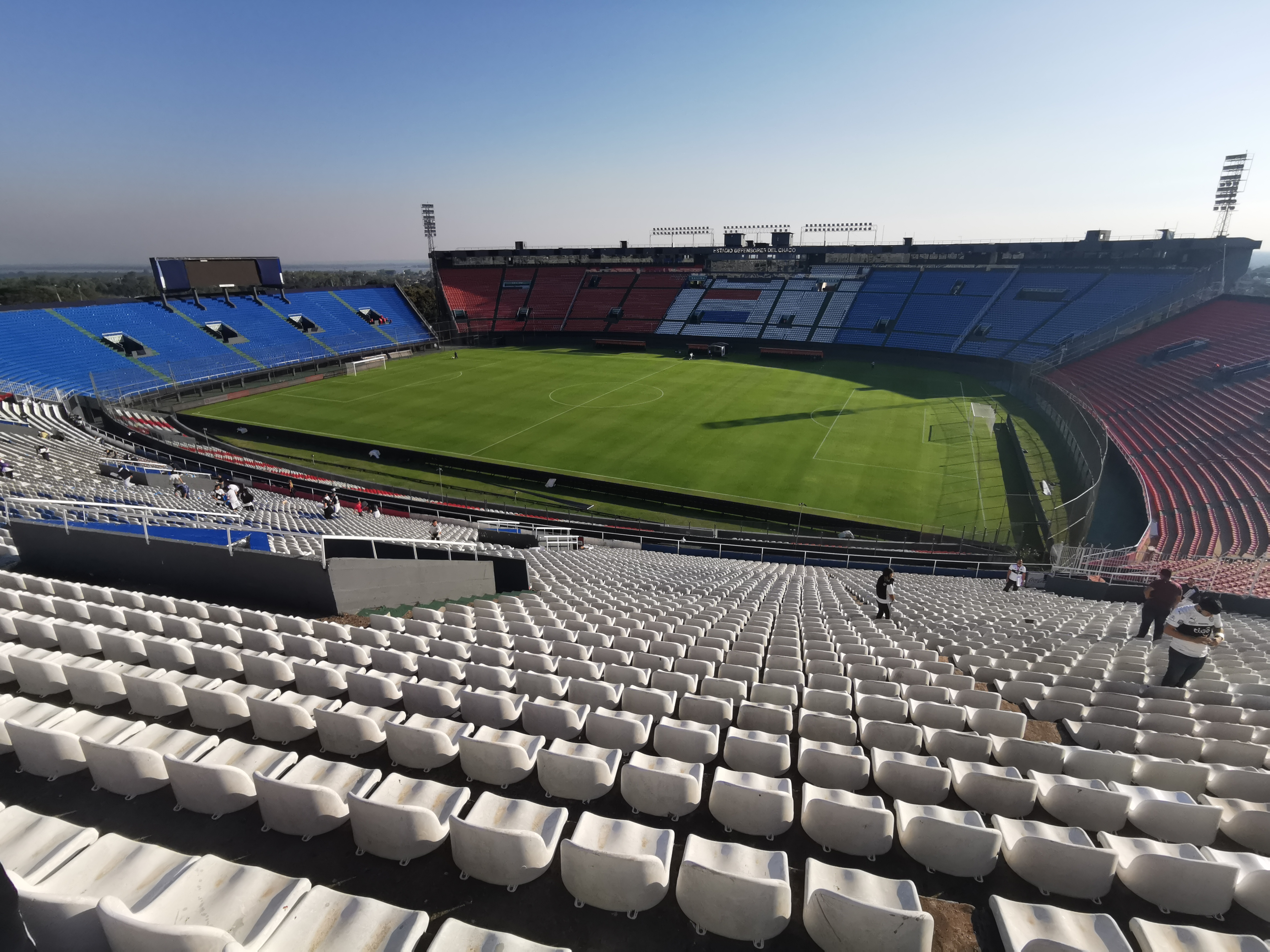 Estadio Defensores del Chaco, the main football stadium in Asunción.