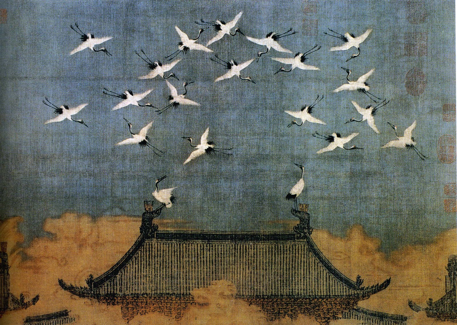 상서로운 학들