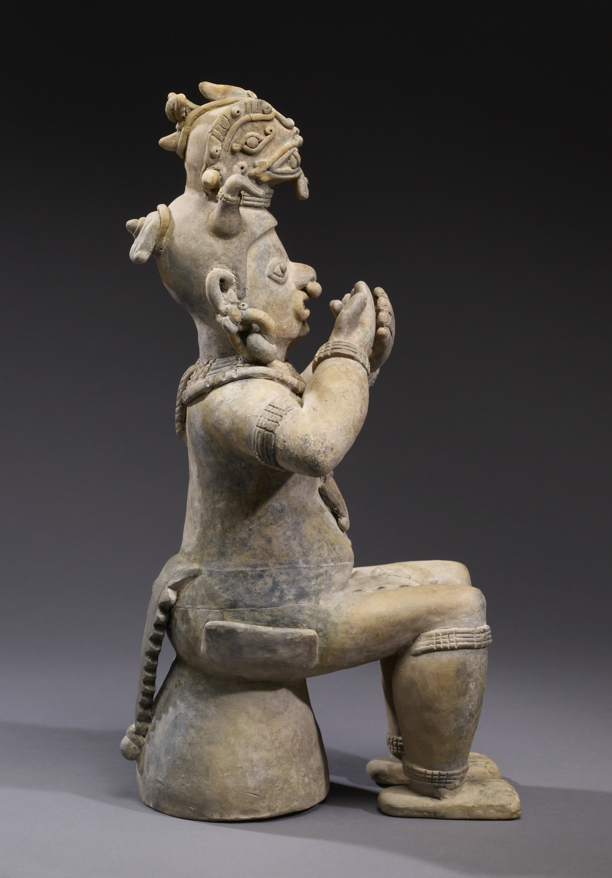 Figure of the Jama Coaque culture (300 BCE-800 CE) from Manabí Province. Walters Art Museum.