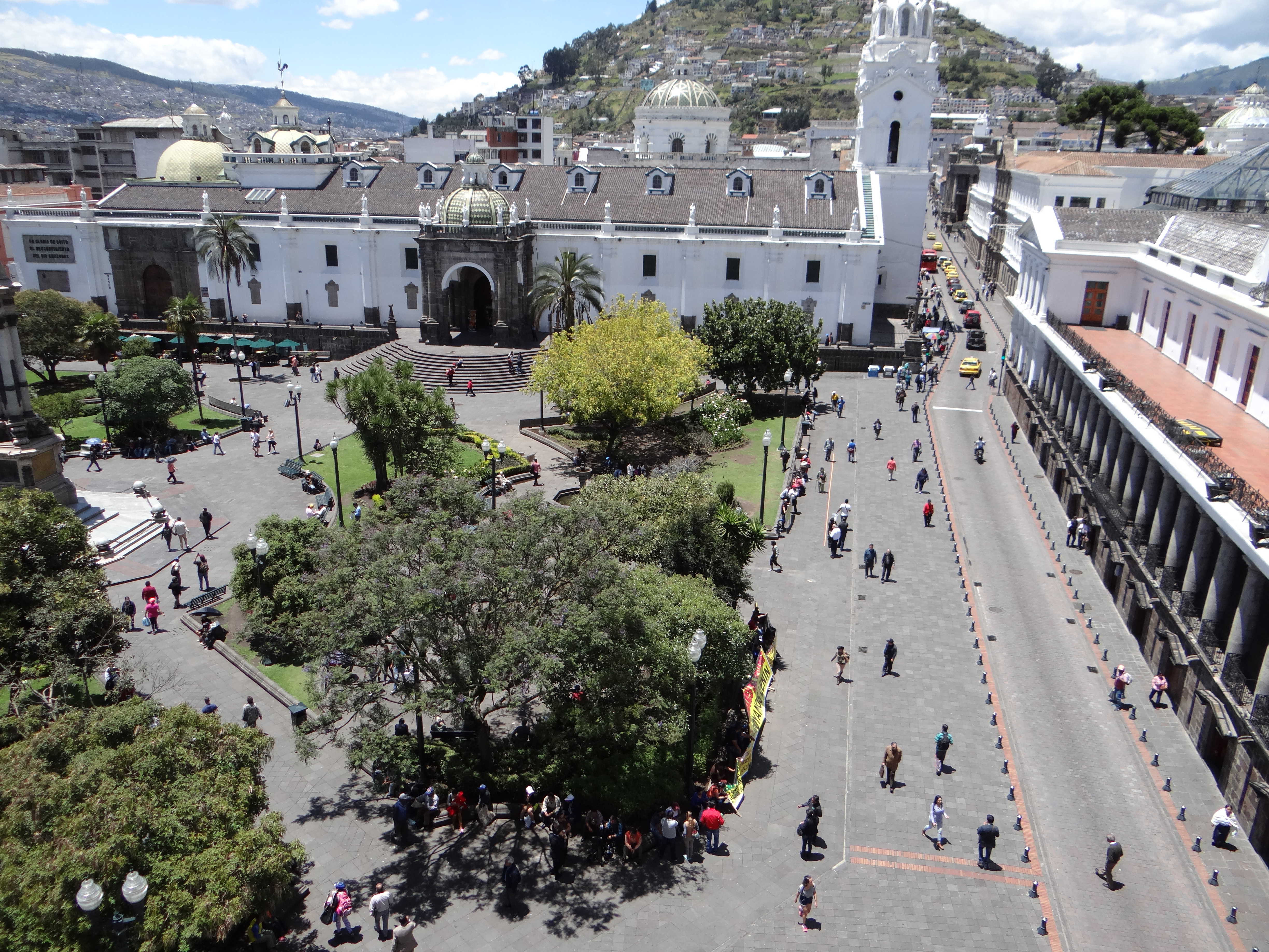 The colonial Quito, capital of the Royal Audience of Quito, today a UNESCO World Heritage Site.