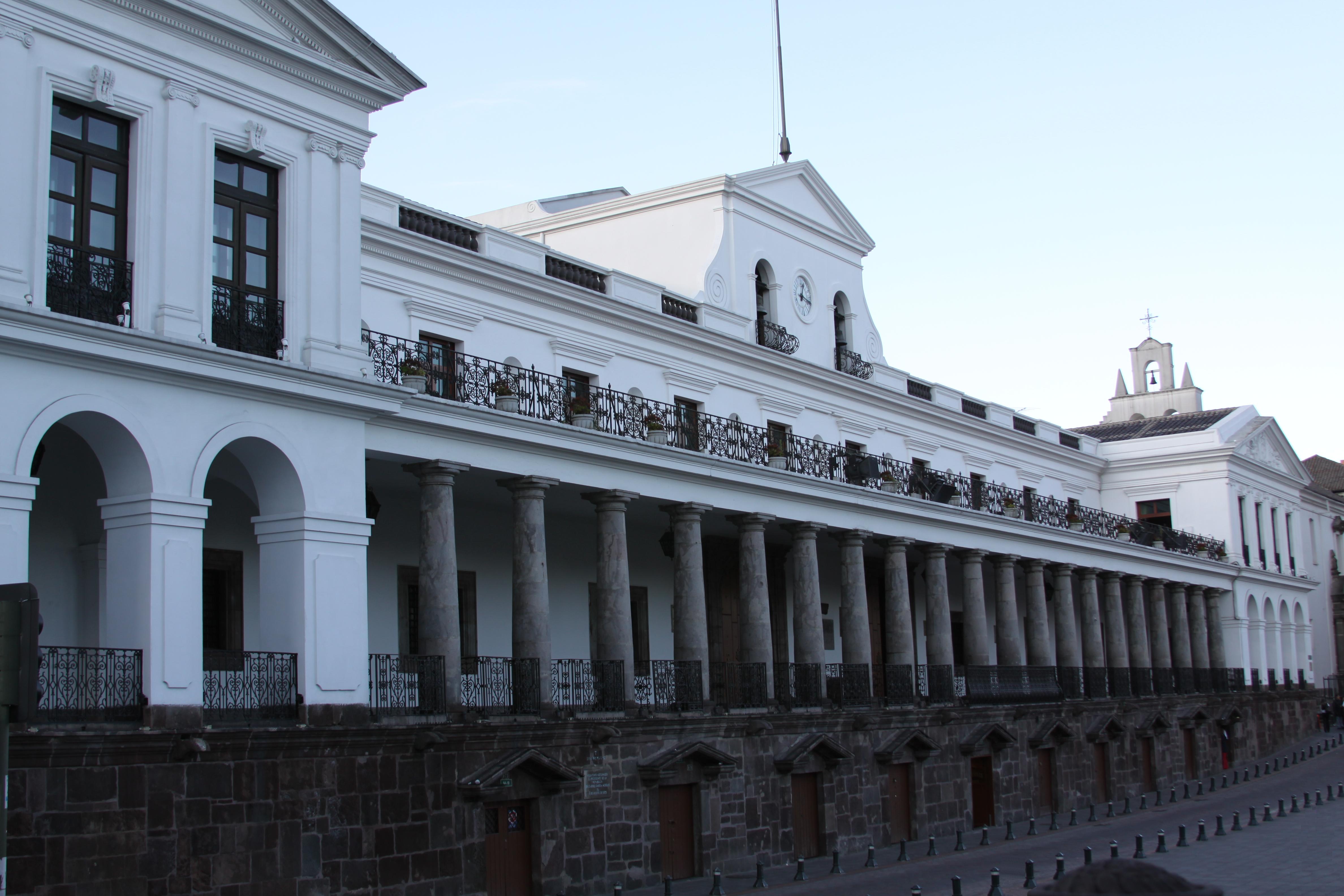 Palacio de Carondelet in Quito, the seat of the President of Ecuador.