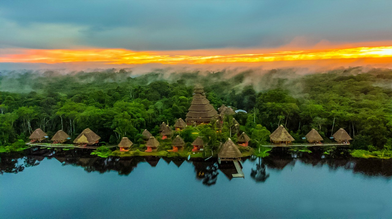 Napo Wildlife Center in Yasuní National Park, located in the Amazon (El Oriente) region, known for its tropical rainforest climate.