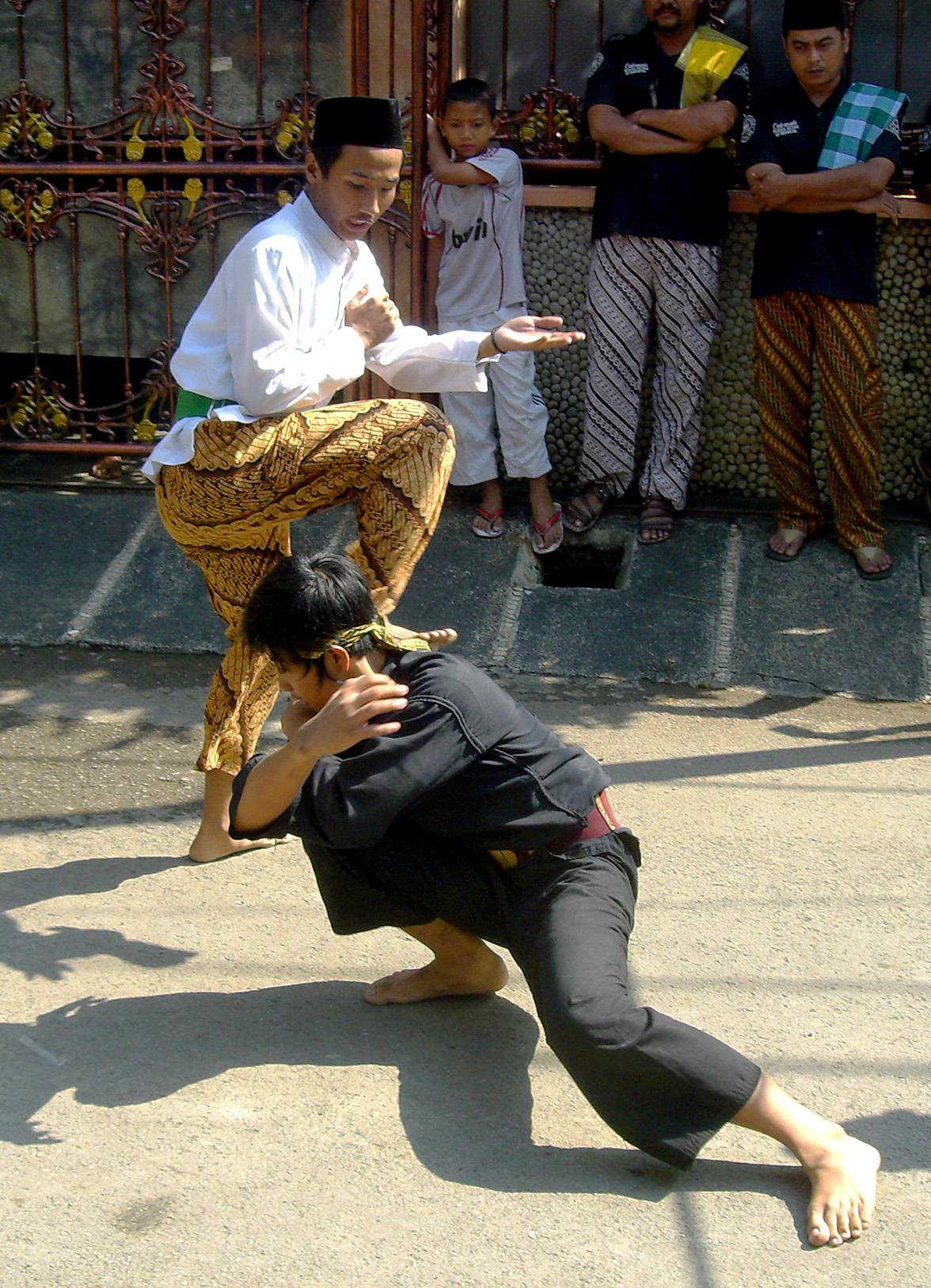 Một màn trình diễn pencak silat, một hình thức võ thuật.