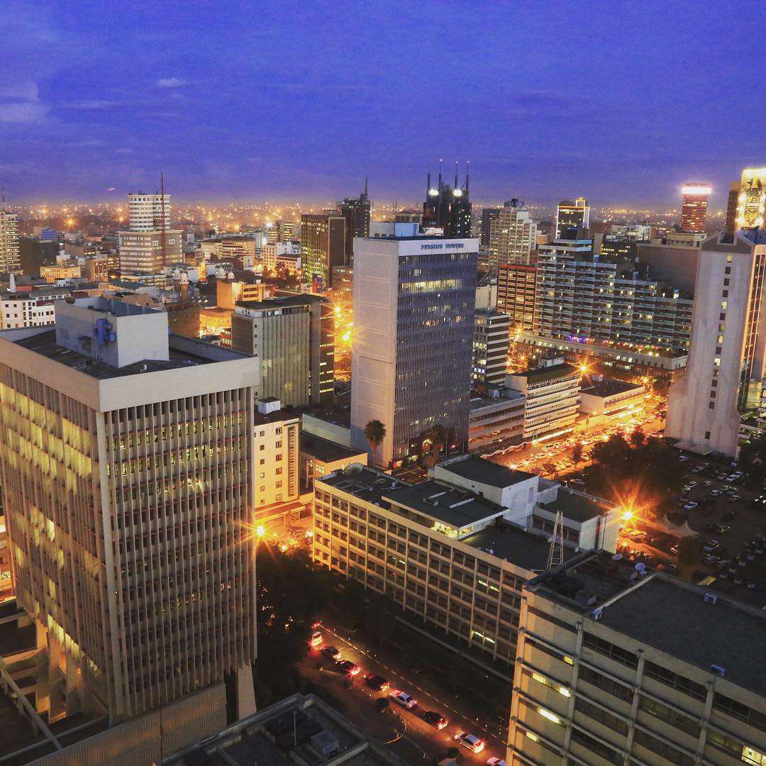 Nairobi, ibu kota sekaligus kota terbesar di Kenya.