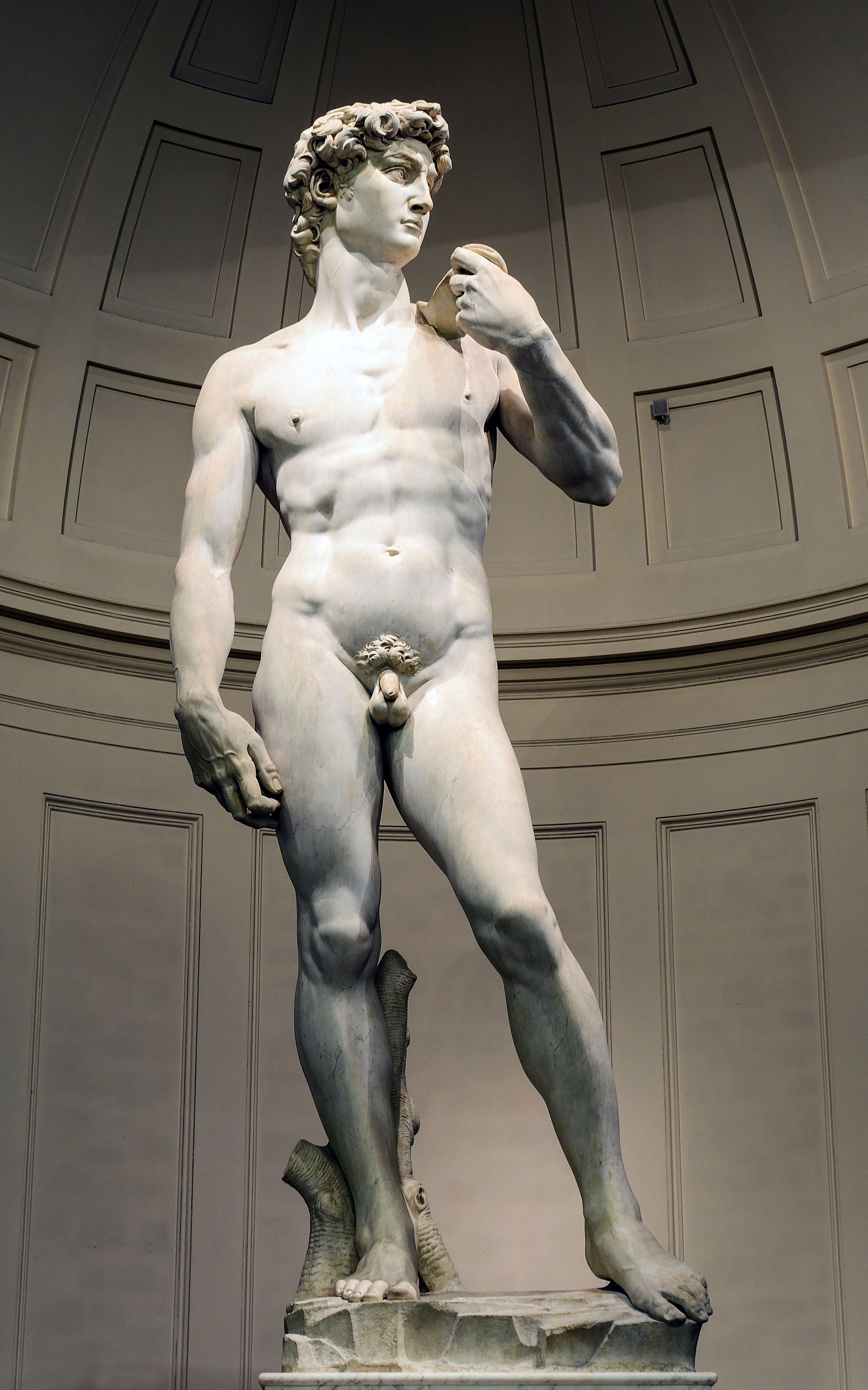 Michelangelo's David, a masterpiece of Renaissance sculpture.