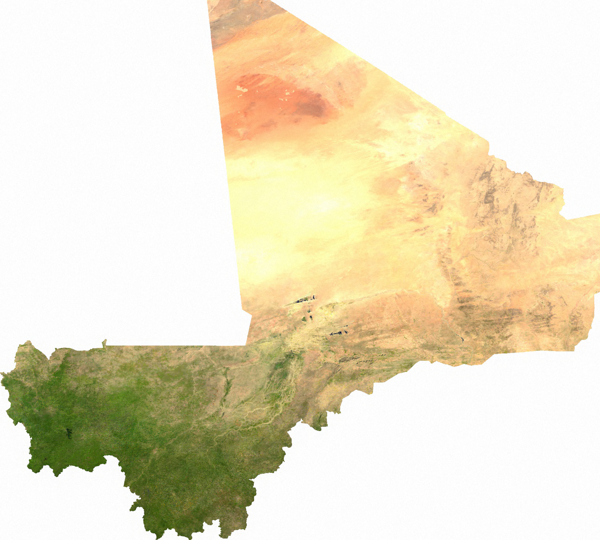 Ảnh vệ tinh của Mali