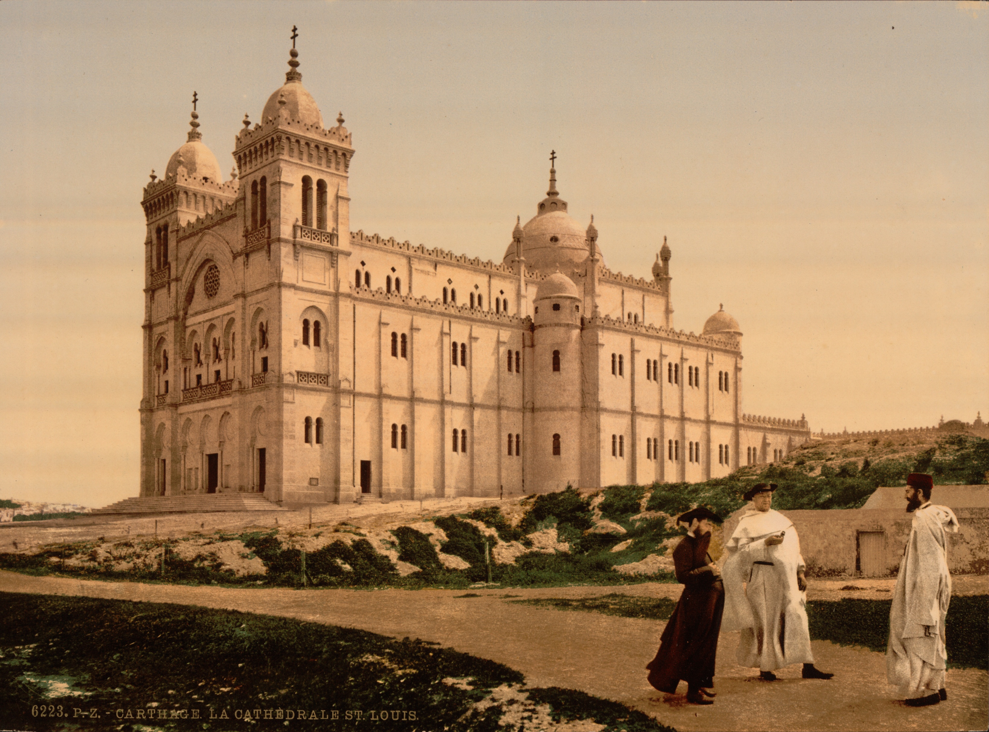 St Louis Cathedral, Carthage, Tunisia, in 1899.