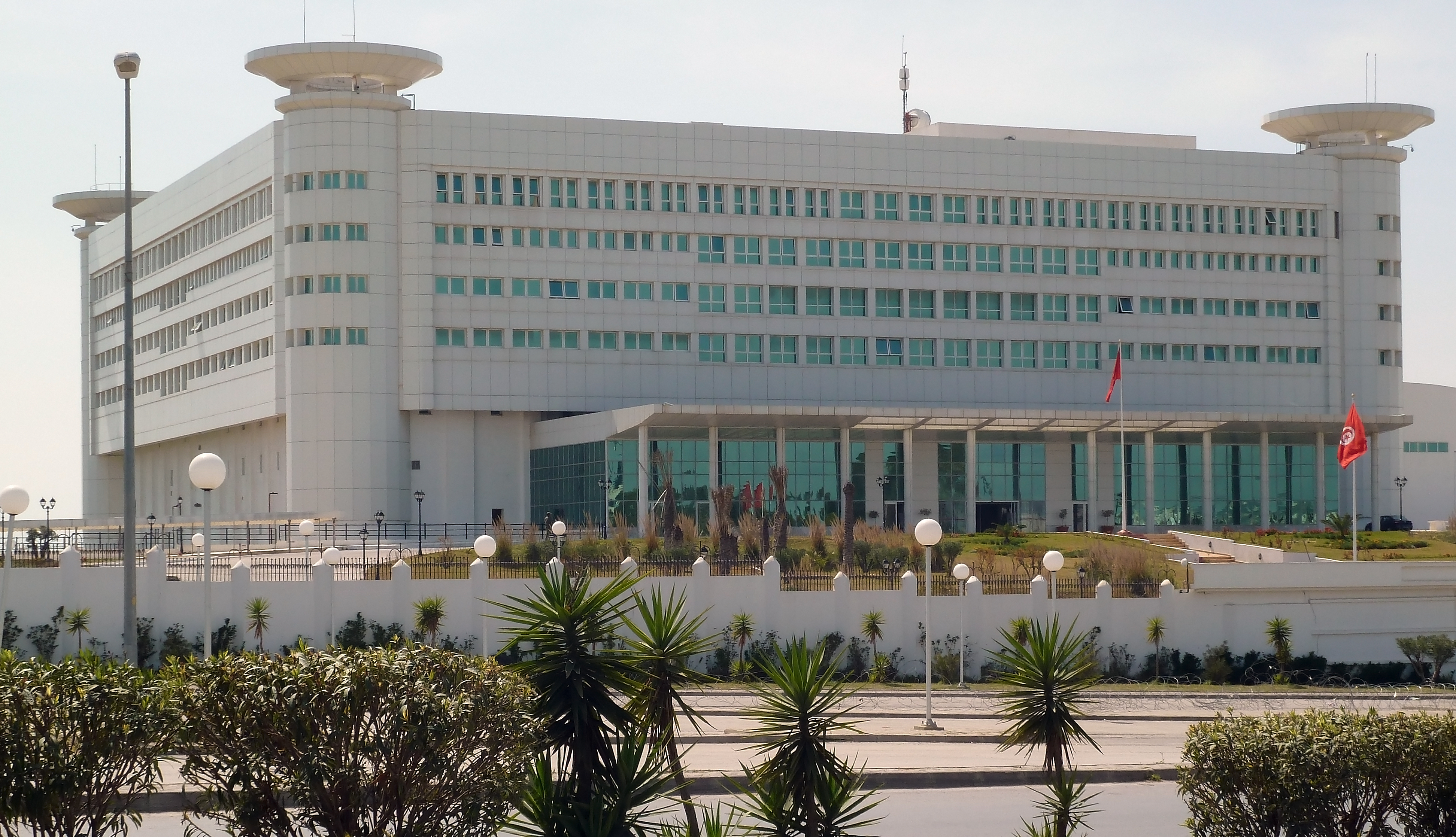 Headquarters of Télévision Tunisienne (Tunisian Television).