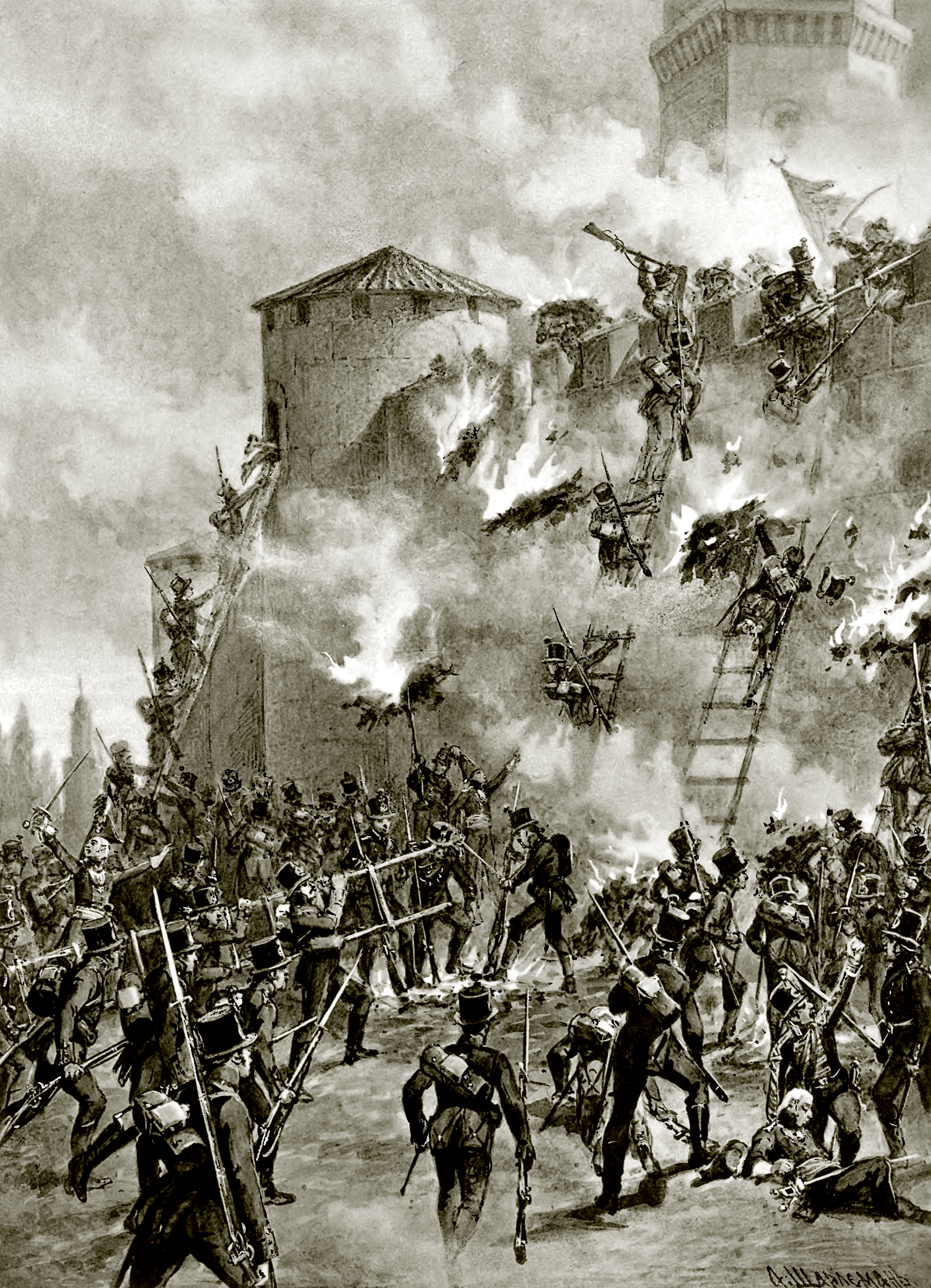 The siege of Ganja Fortress in 1804 during the Russo-Persian War of 1804-1813.