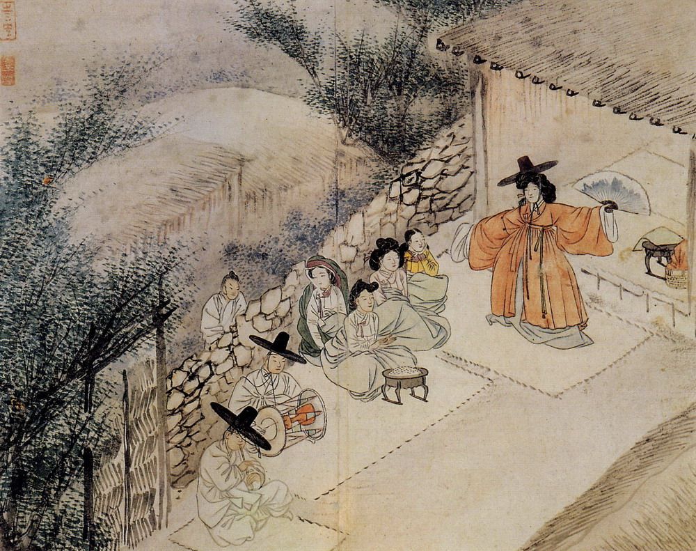 《무녀도 ([[혜원 풍속도]])》 - [[신윤복]]