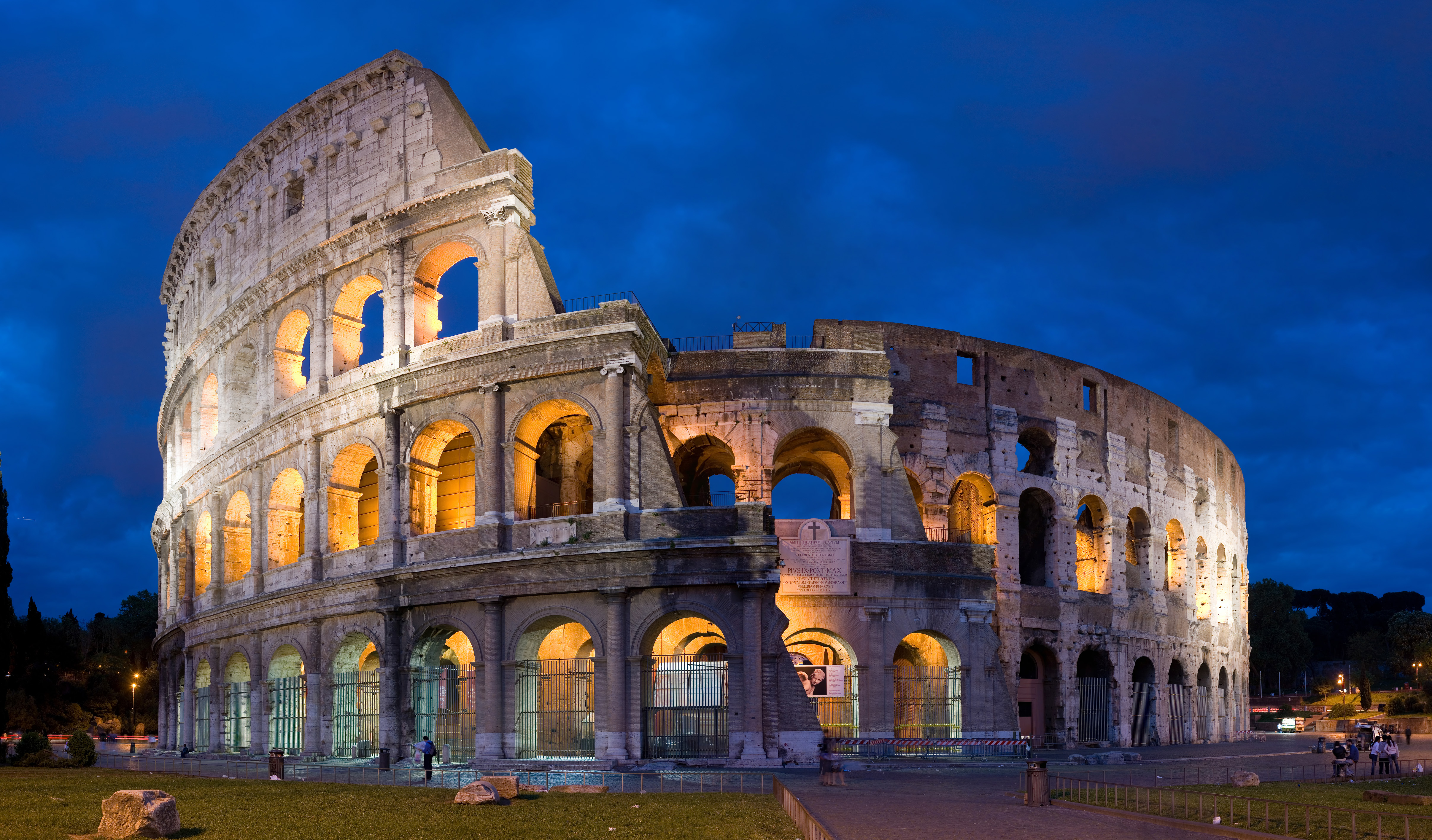 The Colosseum in Rome, an iconic example of Roman Imperial architecture and engineering.
