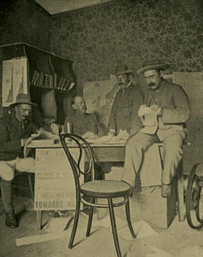 H.A. Gwynne, Julian Ralph, Perceval Landon, và Rudyard Kipling ở Nam Phi, 1900-1901