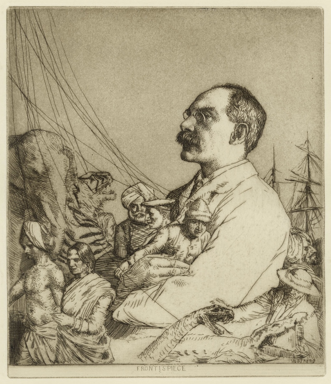 Kipling như thấy vào năm 1901 bởi William Strang