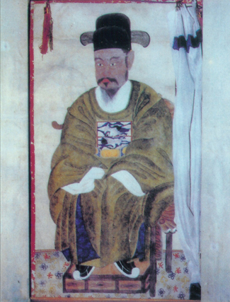 부원수 오연총의 영정. 그는 윤관의 부관으로 여러 번 여진족 토벌에 참여하였고, 사돈 관계이기도 했다.