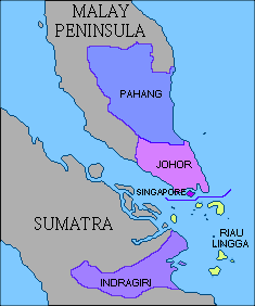 Pemisahan wilayah Kesultanan Johor yang menjadi titik awal pembahagian wilayah Nusantara menjadi Tanah Melayu British dan Hindia Belanda.
