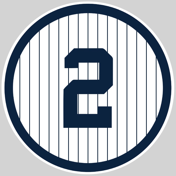 Derek Jeter's number 2 was retired by the New York Yankees in 2017