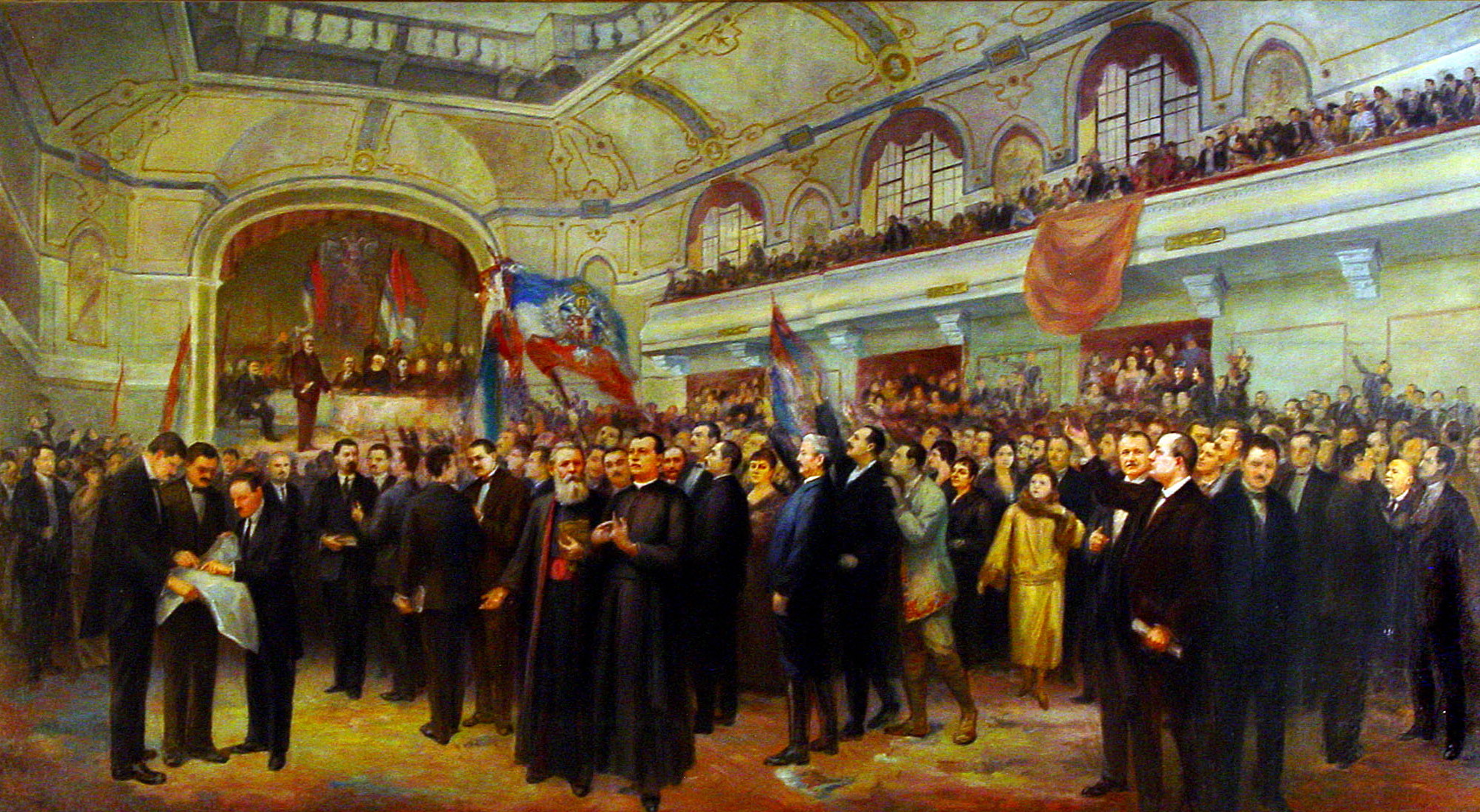 Majelis Agung Rakyat Serbia, Bunjevci, dan Slavia lainnya di Banat, Bačka, dan Baranja, Tanah Mahkota Serbia di Austria-Hungaria (sekarang Vojvodina) mendeklarasikan penyatuan dengan Kerajaan Serbia pada 25 November 1918.