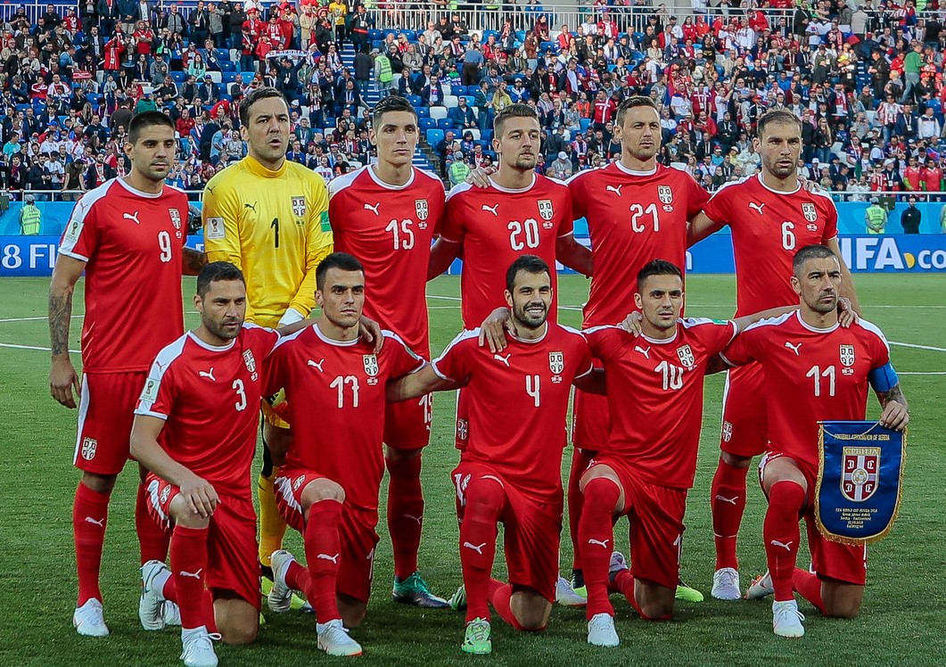 2018年ロシアW杯での「サッカーセルビア代表」