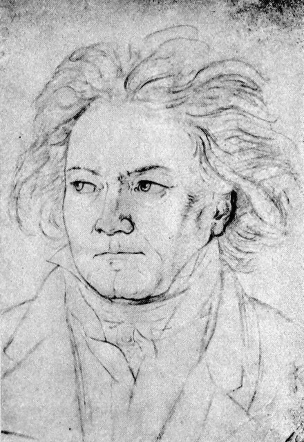 Beethoven năm 1818 bởi August von Kloeber.