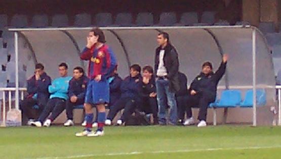 Guardiola melatih Barcelona B pada tahun 2008