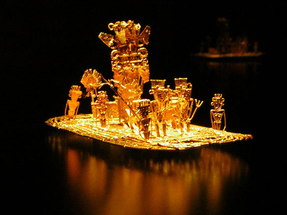 Chiếc bè Muisca bằng vàng, biểu tượng của huyền thoại El Dorado