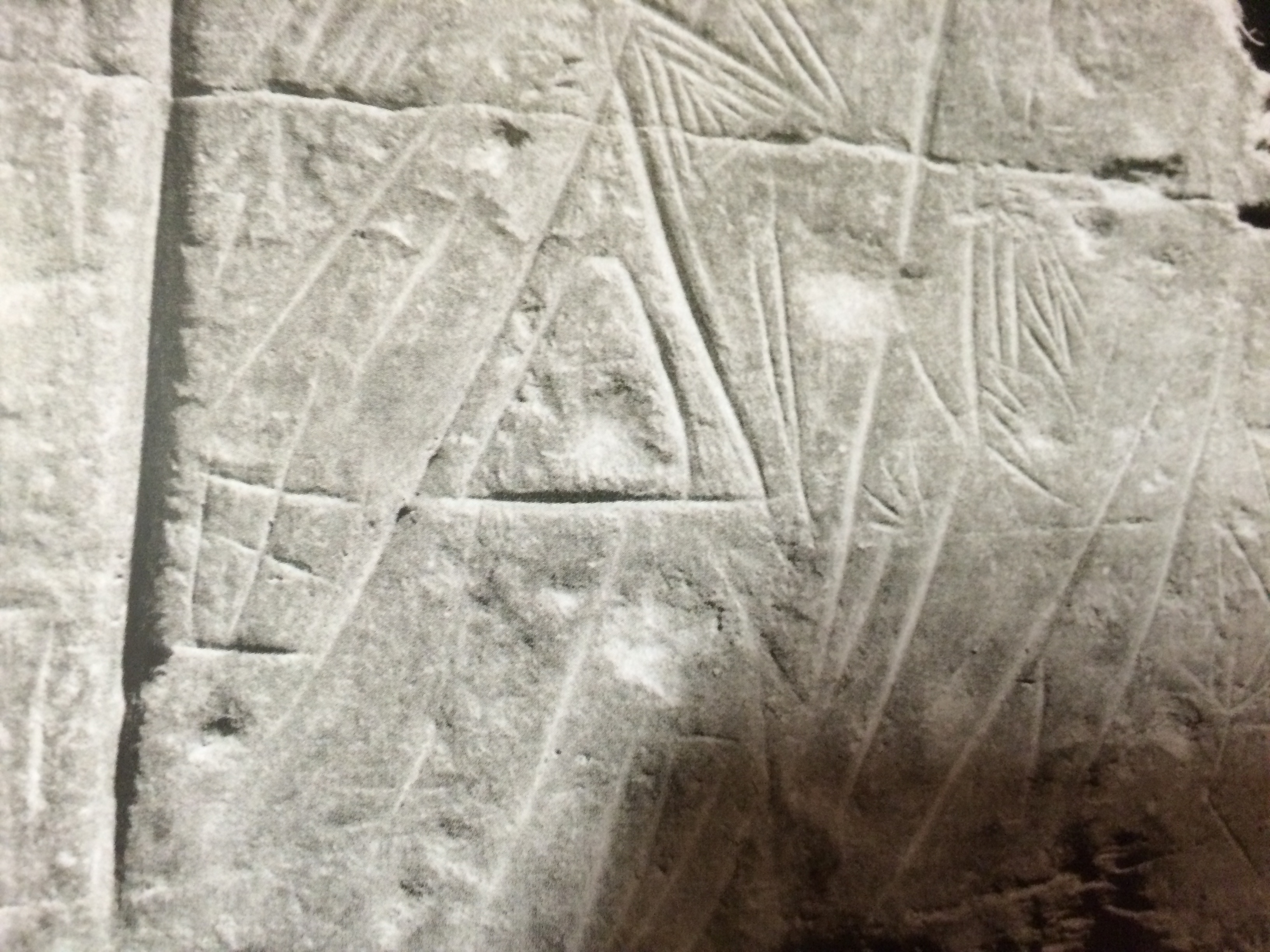 Tempat perlindungan prasejarah Roc de les Bruixes di Canillo (detail)