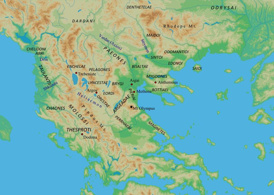 Ethne kesukuan di Balkan Selatan sebelum ekspansi Makedonia