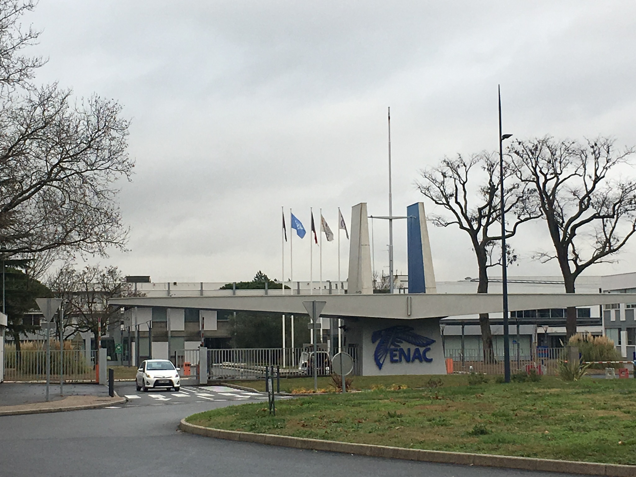 Low, modern building