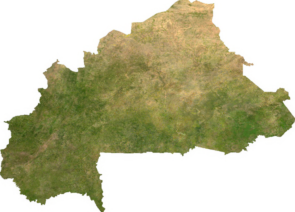 Citra satelit Burkina Faso
