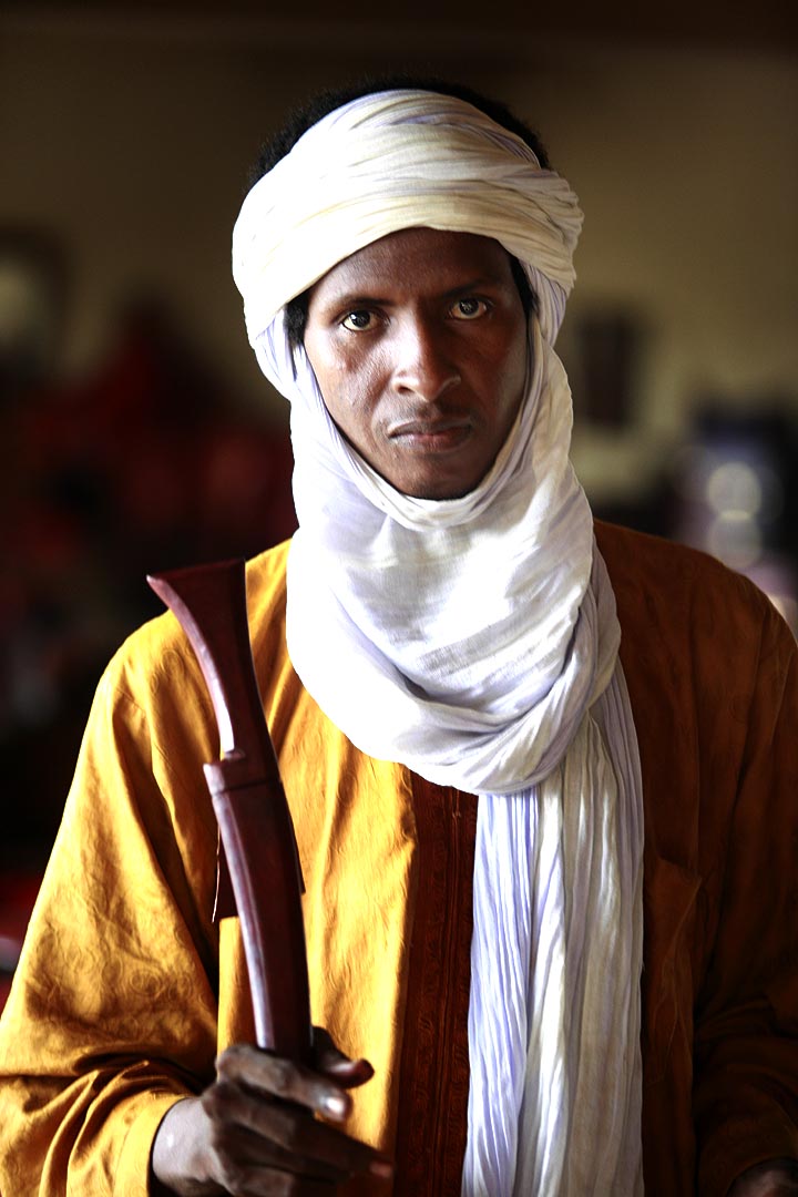 Seorang pria Tuareg Burkinabè di Ouagadougou
