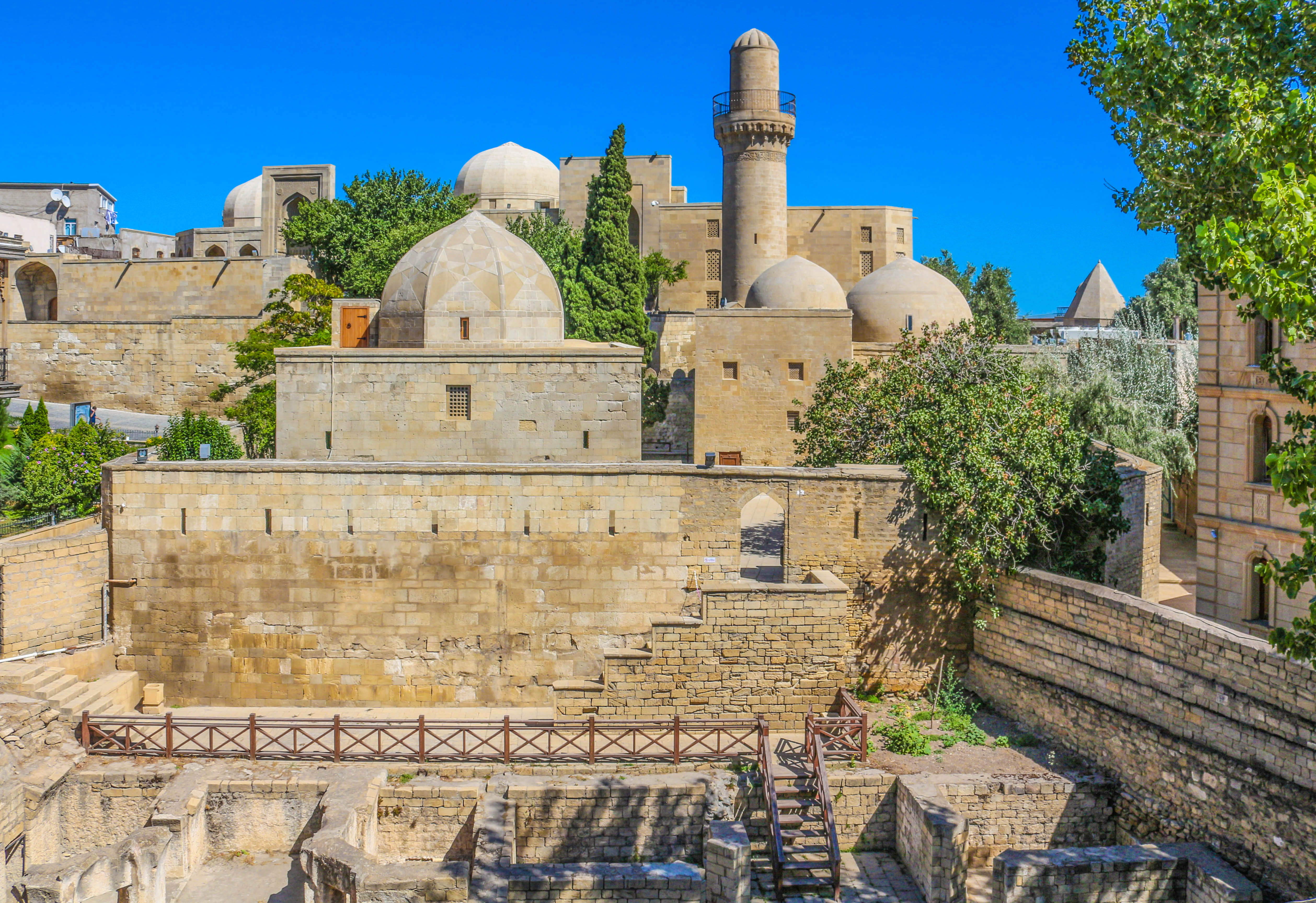 The Palace of the Shirvanshahs in Baku, also part of the UNESCO World Heritage Site, dating mainly to the 15th century.