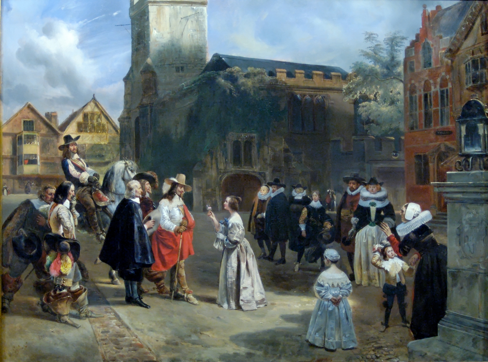 Charles tại Lâu đài Carisbrooke bởi Eugène Lami, 1829