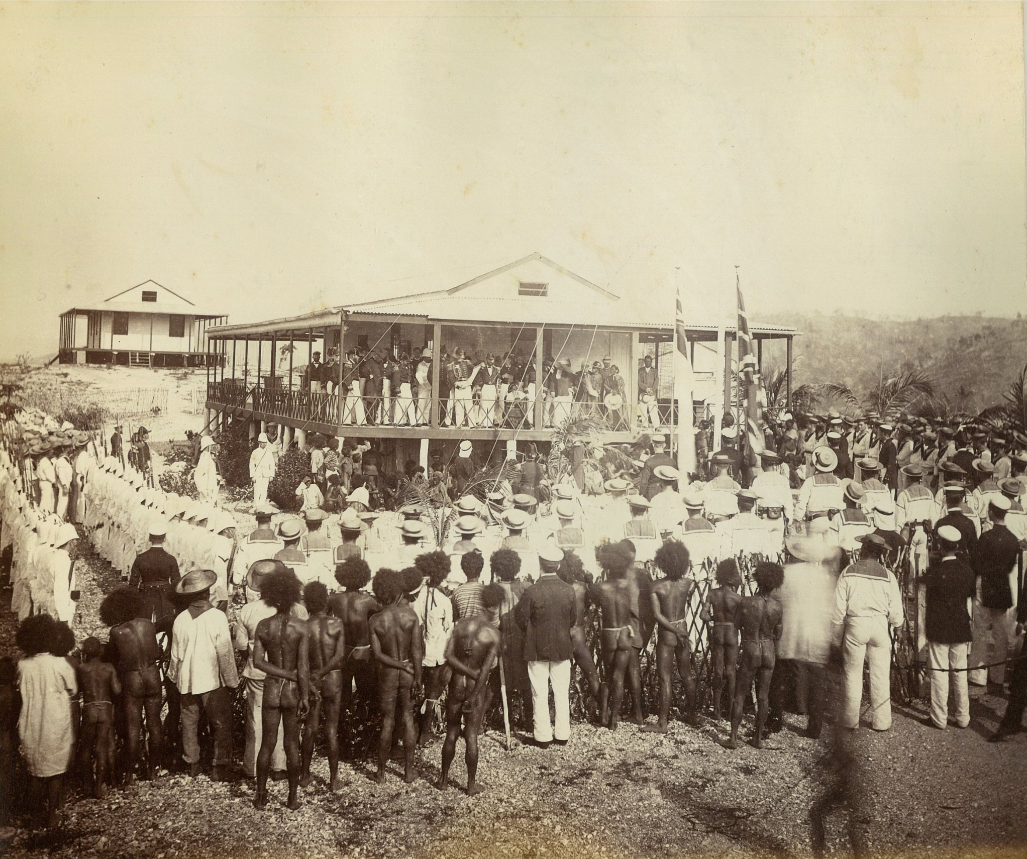 Lễ sáp nhập Đông Nam New Guinea vào Đế quốc Anh năm 1884