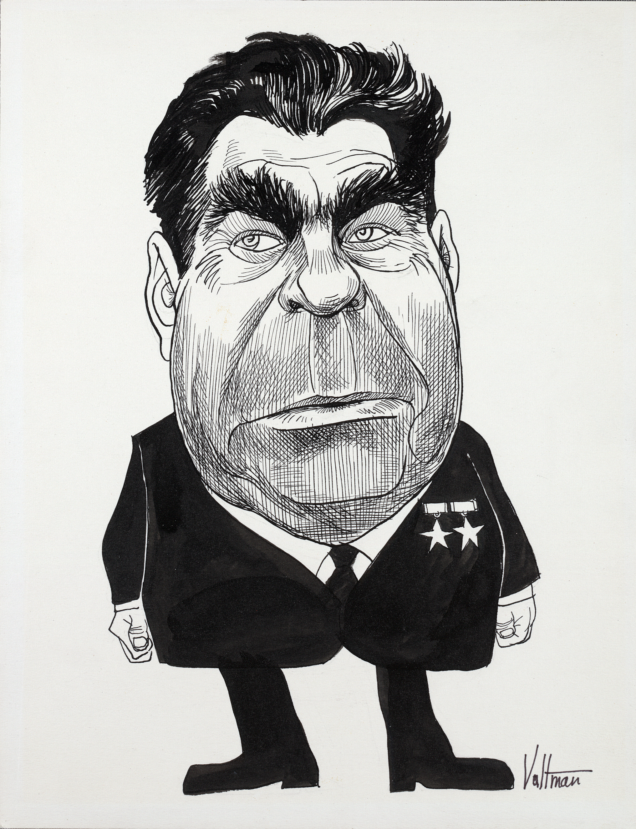 エドモンド・S・ヴァルトマンによるブレジネフの風刺画