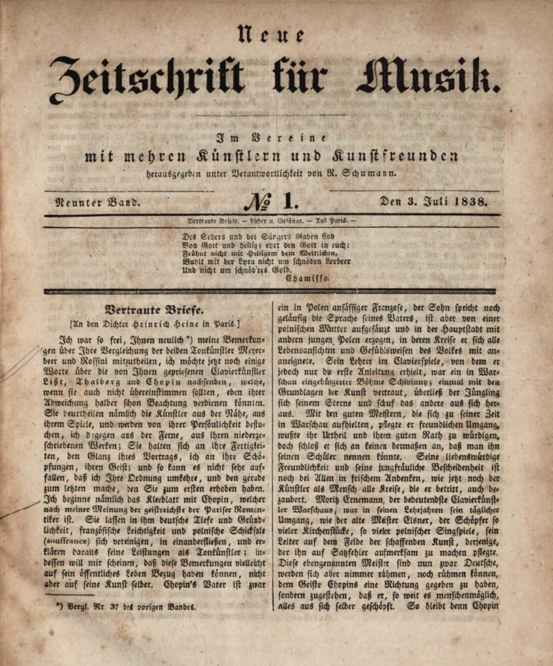 alt=Front page of text of newspaper in old style Gothic German type