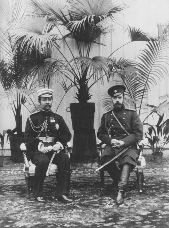 Chulalongkorn cùng Nicholas II tại Sankt-Peterburg, 1897