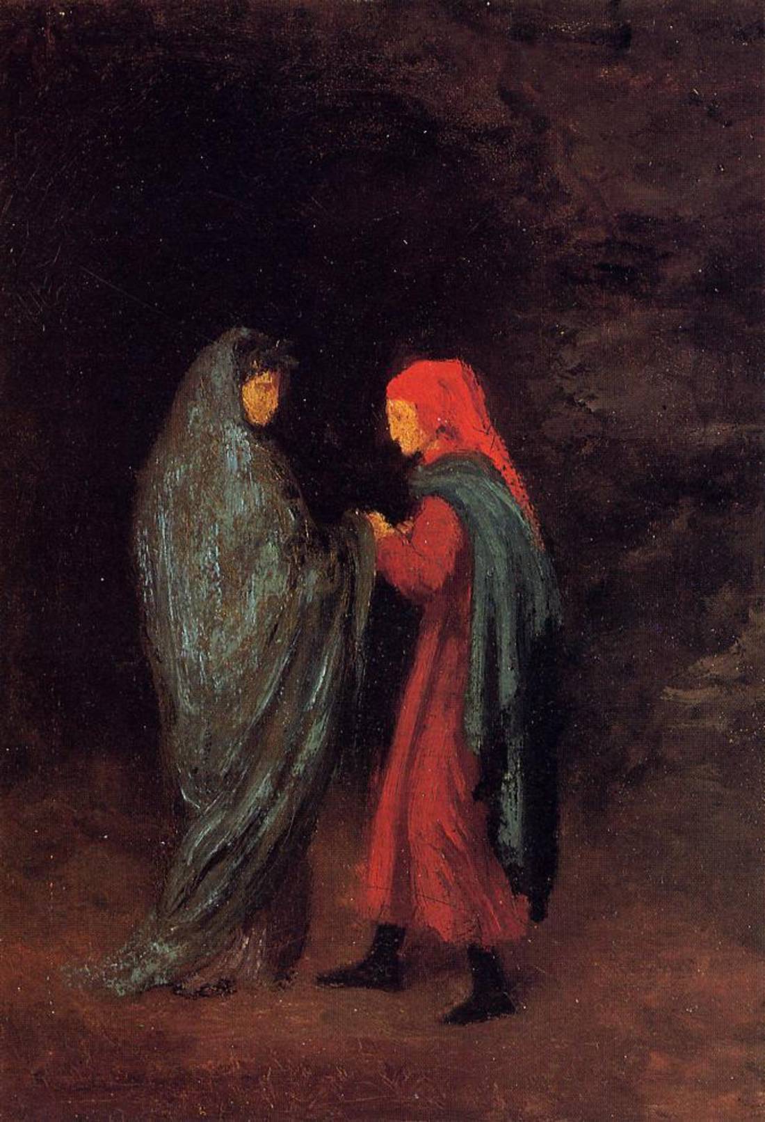 Edgar Degas melukis Dante dan Virgil (sekitar 1857).