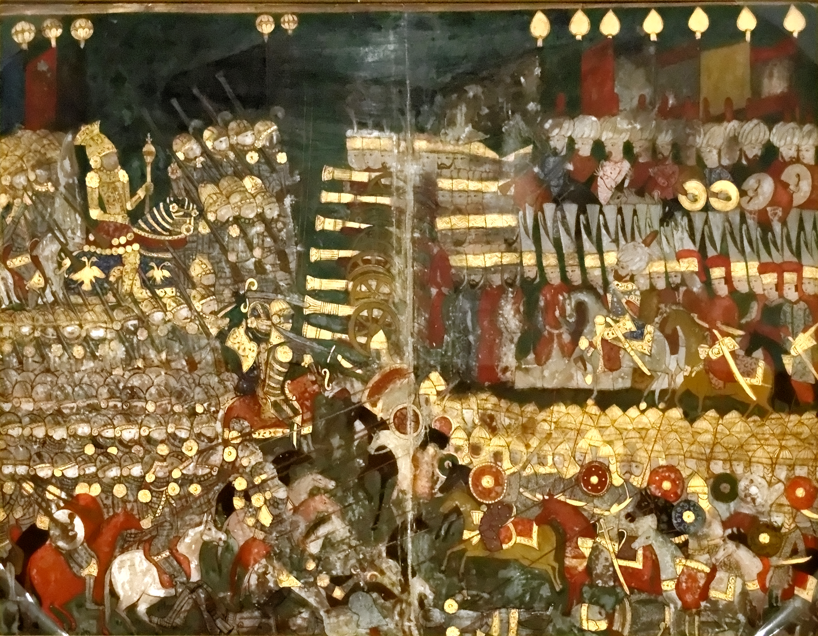Battle of Mohács (1526), Turkish miniature, currently on display at the Castle of Szigetvar, Hungary