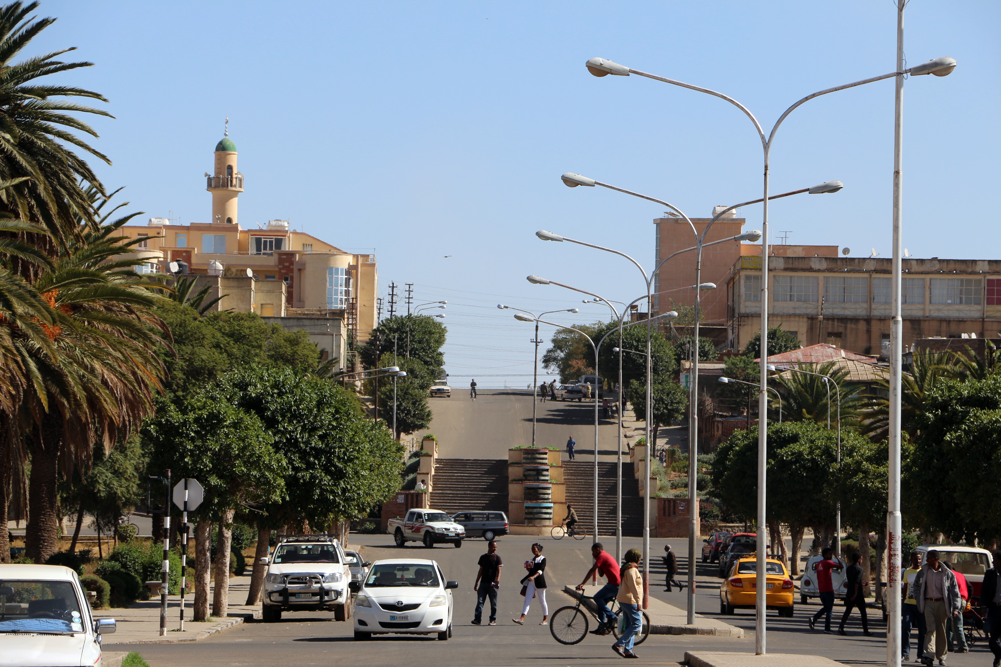 Street scene in Asmara in 2015. Access to independent information is severely restricted in Eritrea.