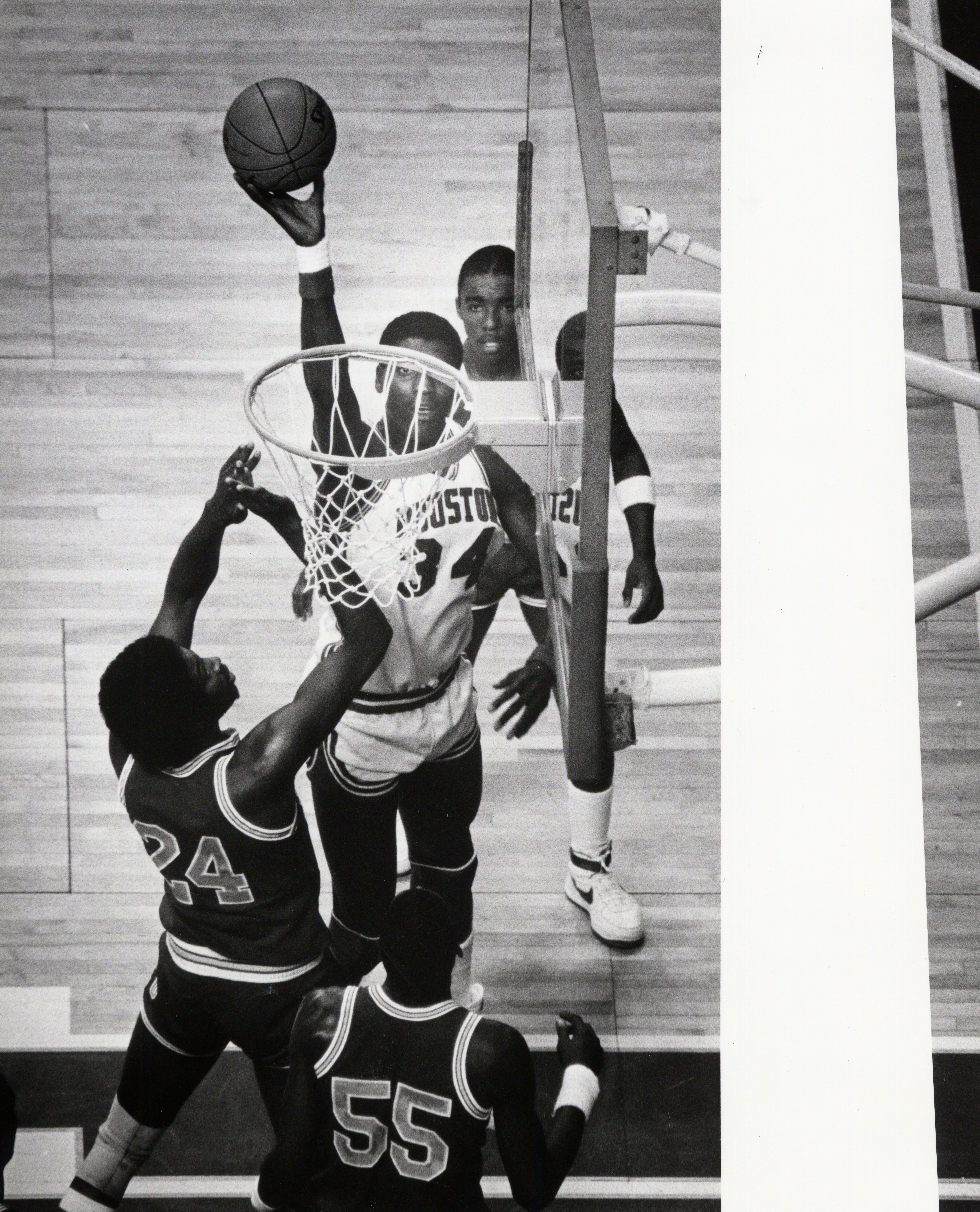 Hakeem Olajuwon during his time at the University of Houston.