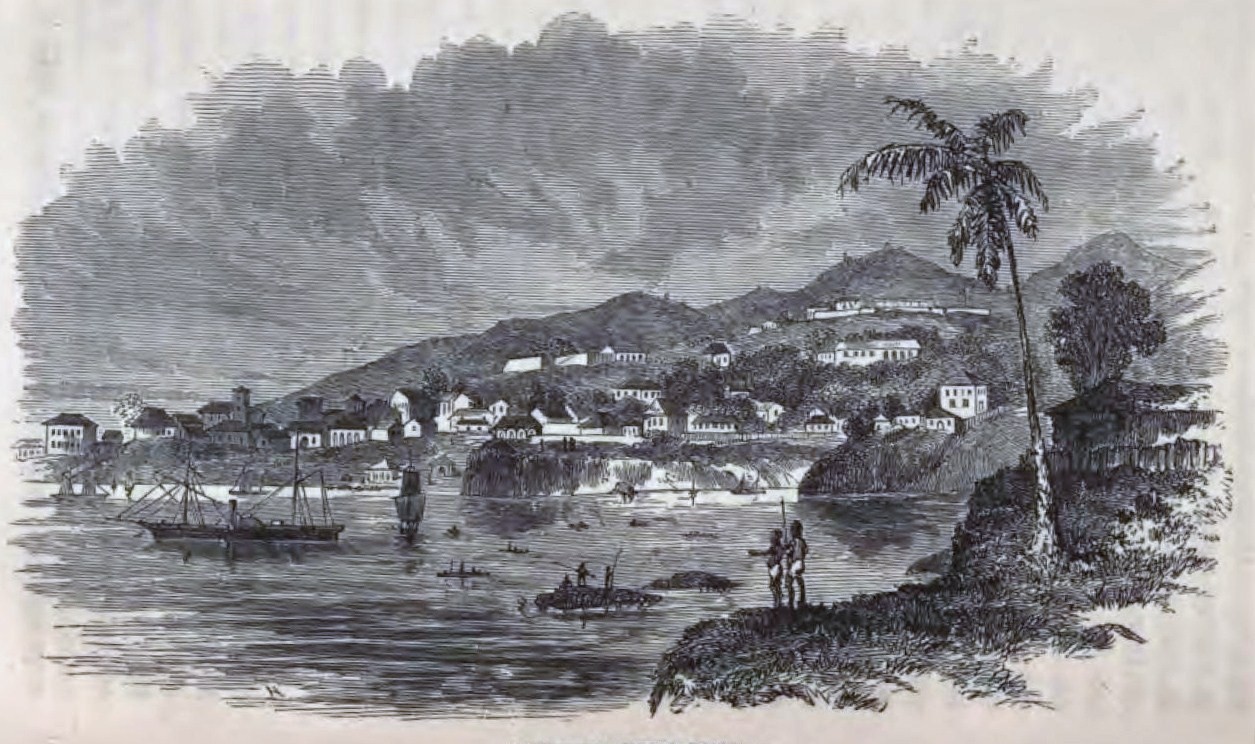 อาณานิคมฟรีทาวน์ ราวปี ค.ศ. 1856