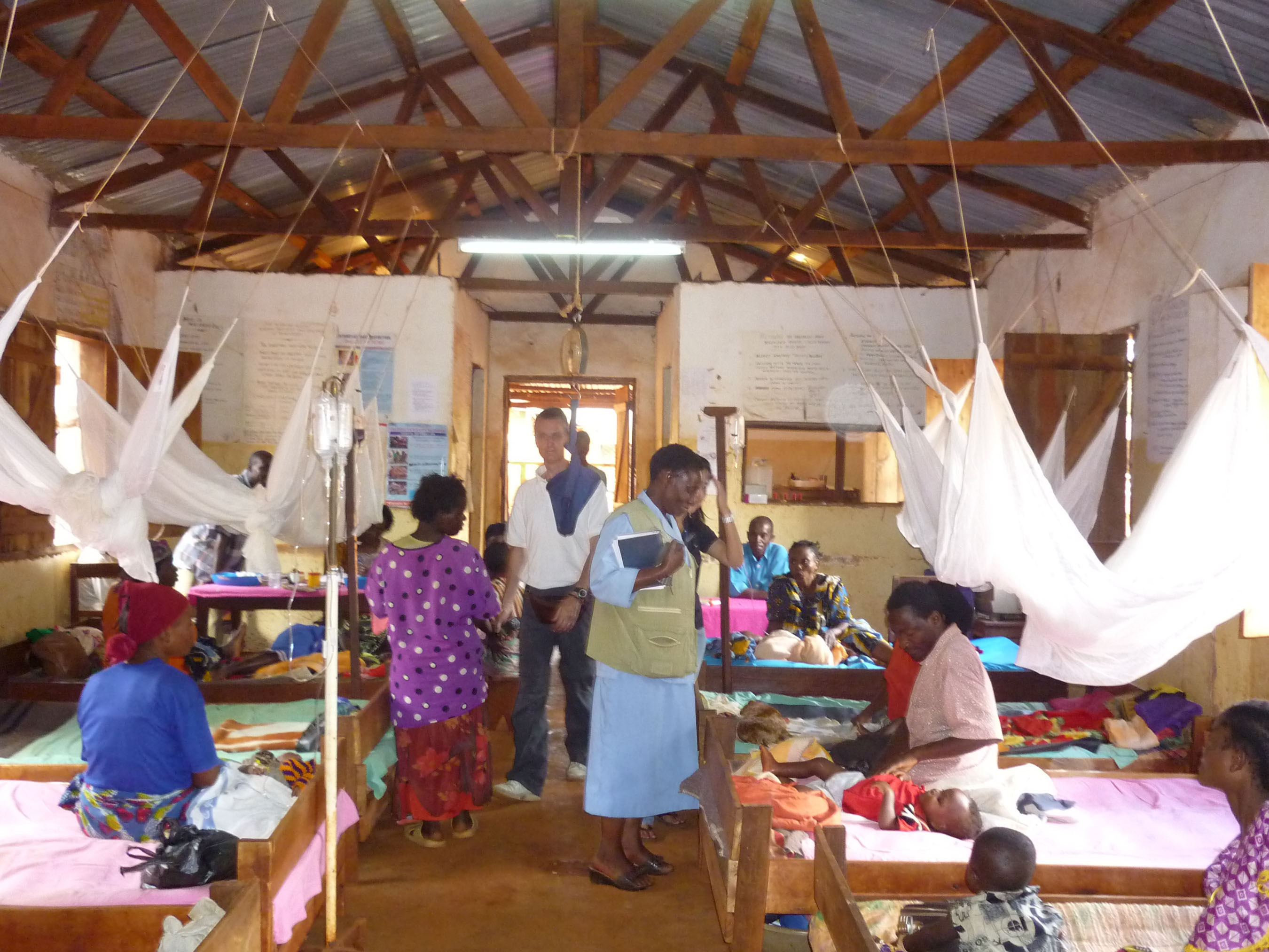 Phòng khám bệnh sốt rét ở Tanzania.