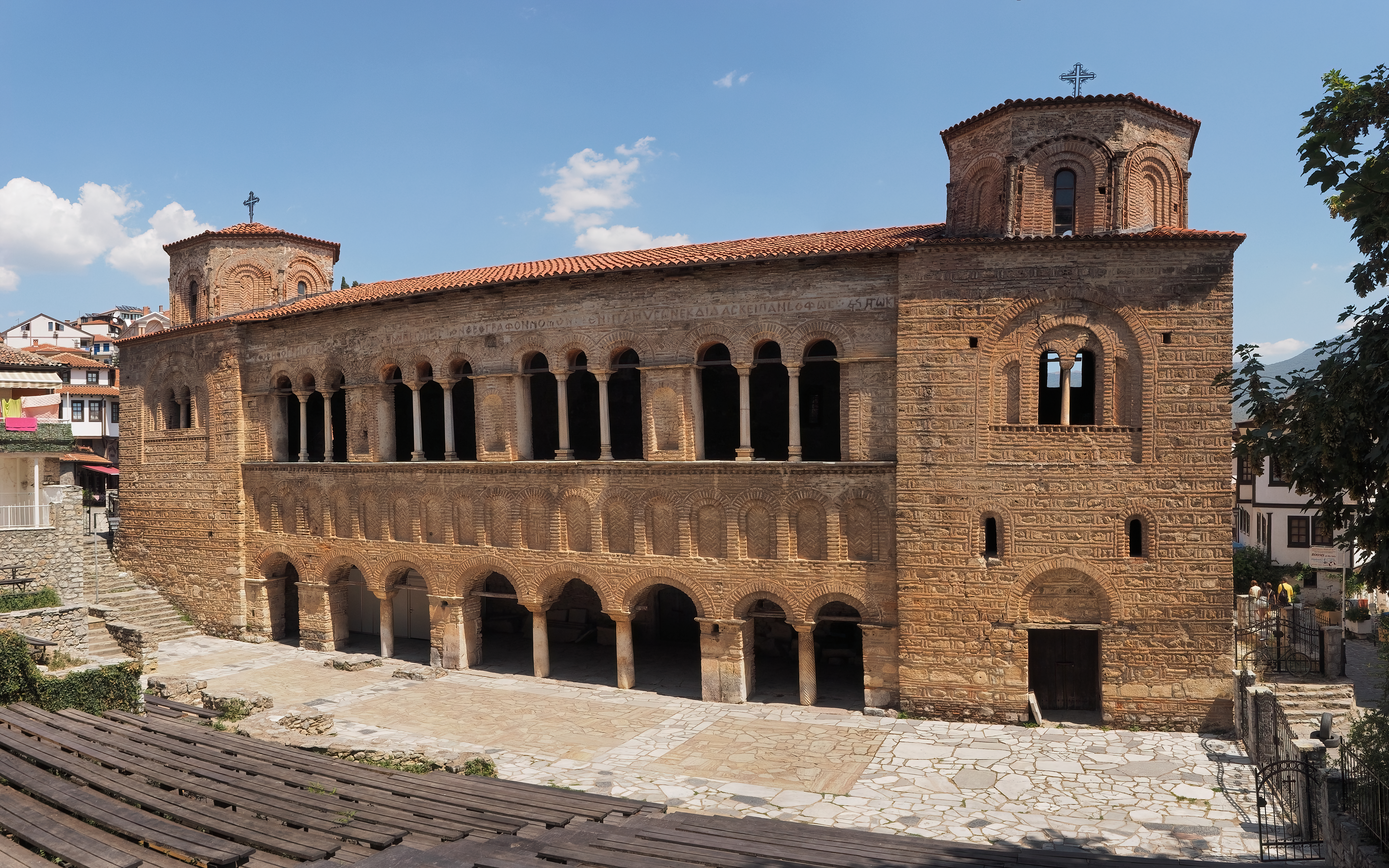 Gereja Santa Sofia, gereja sinode pertama Keuskupan Agung Ohrid. Terletak di Ohrid.